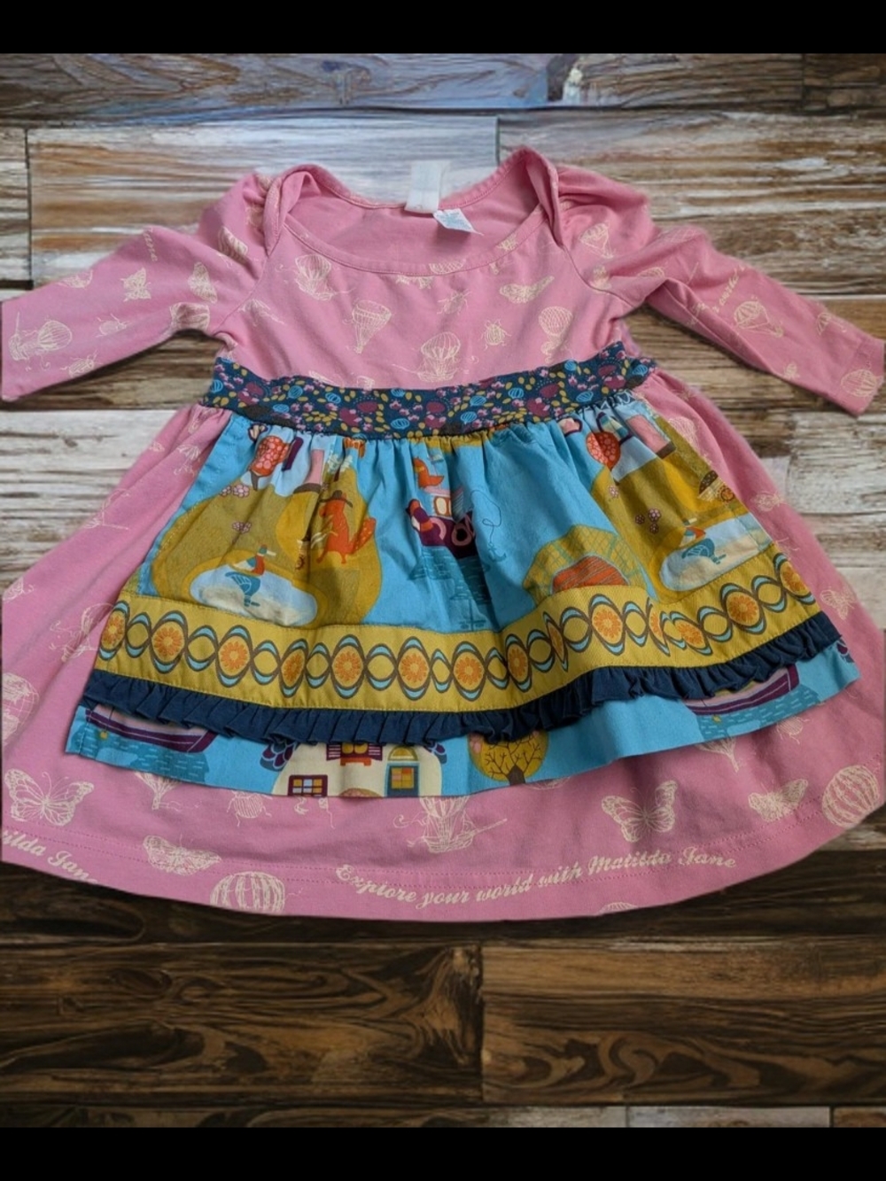 Matilda Jane paint by the numbers Lily pad damsel dress size 12 months